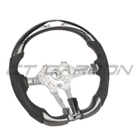 BMW FXX CARBON FIBRE / ALCANTARA / LED FLAT BOTTOM CUSTOM STEERING WHEEL