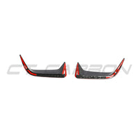 BMW F95 X5M 2019-2022 (PRE-LCI) CARBON FIBRE REAR BUMPER TRIM - CT DESIGN