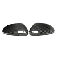 VW GOLF MK8 CARBON FIBRE MIRRORS - WITHOUT LANE ASSIST