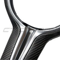 BMW Fxx M CAR MATTE CARBON FIBRE STEERING WHEEL TRIM