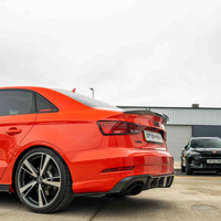 AUDI RS3 8V SALOON REAR CARBON DIFFUSER WITH DTM LIGHT