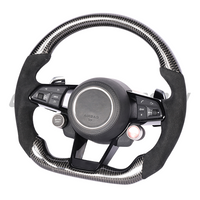 AUDI R8/TT CARBON FIBRE / ALCANTARA FLAT BOTTOM CUSTOM STEERING WHEEL