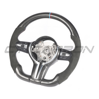 BMW FXX CARBON FIBRE & ALCANTARA FLAT BOTTOM CUSTOM STEERING WHEEL