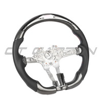 BMW FXX CARBON FIBRE / LEATHER / LED FLAT BOTTOM CUSTOM STEERING WHEEL