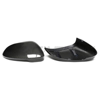 VW GOLF MK8 CARBON FIBRE MIRRORS - WITHOUT LANE ASSIST