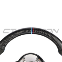 BMW FXX CARBON FIBRE & ALCANTARA FLAT BOTTOM CUSTOM STEERING WHEEL