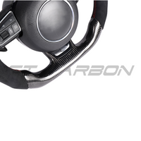 AUDI B8.5 & 8V PRE-FACELIFT CARBON FIBRE / ALCANTARA FLAT BOTTOM CUSTOM STEERING WHEEL