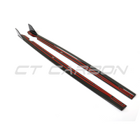 VW GOLF MK8 R CARBON FIBRE SIDE SKIRTS - CT DESIGN