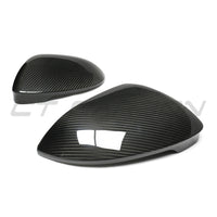 VW GOLF MK8 CARBON FIBRE MIRRORS - WITHOUT LANE ASSIST