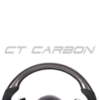 AUDI R8/TT CARBON FIBRE / ALCANTARA FLAT BOTTOM CUSTOM STEERING WHEEL