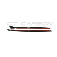 VW GOLF MK8 R CARBON FIBRE SIDE SKIRTS - CT DESIGN