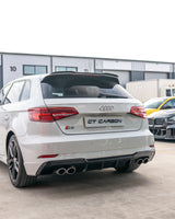 AUDI A3/S3 8V FACELIFT SPORTBACK 5 DOOR GLOSS BLACK DIFFUSER