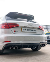 AUDI A3/S3 8V FACELIFT SPORTBACK 5 DOOR GLOSS BLACK DIFFUSER