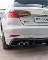 AUDI A3/S3 8V FACELIFT SPORTBACK 5 DOOR GLOSS BLACK DIFFUSER