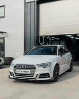 AUDI A3 S-LINE & S3 8V FACELIFT 2017-2020 GLOSS BLACK SPLITTER