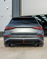 AUDI S3/A3 8Y S-LINE GLOSS BLACK DIFFUSER WITH TIPS & LED LIGHT