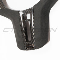 BMW Gxx M CAR CARBON FIBRE STEERING WHEEL TRIM - HEATING