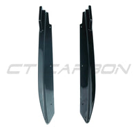 BMW 5 SERIES G30 GLOSS BLACK REAR BUMPER CORNERS