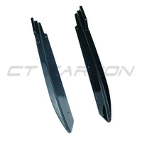 BMW 5 SERIES G30 GLOSS BLACK REAR BUMPER CORNERS