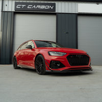 AUDI RS4 B9.5 CARBON FIBRE FRONT CANARDS- CT DESIGN