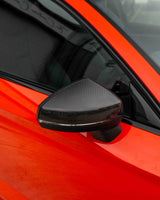 AUDI A3 S3 RS3 8V PRE-PREG CARBON FIBRE MIRRORS - WITH LANE ASSIST