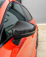 AUDI A3 S3 RS3 8V PRE-PREG CARBON FIBRE MIRRORS - WITH LANE ASSIST