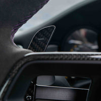 PORSCHE 911/CAYMAN/BOXSTER/CAYENNE/MACAN 2013+ MAGNETIC CARBON FIBRE PADDLES