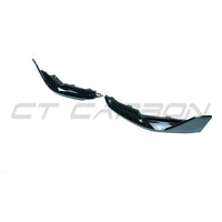 BMW M3 (G80 G81) GLOSS BLACK REAR BUMPER CORNERS  - MP STYLE