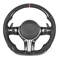 BMW FXX CARBON FIBRE / LEATHER FLAT BOTTOM CUSTOM STEERING WHEEL