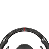 BMW FXX CARBON FIBRE / LEATHER FLAT BOTTOM CUSTOM STEERING WHEEL