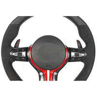 BMW FXX LEATHER / ALCANTARA / FLAT BOTTOM CUSTOM STEERING WHEEL