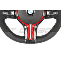 VOLANT PERSONNALISÉ BMW FXX EN CUIR / ALCANTARA / FOND PLAT