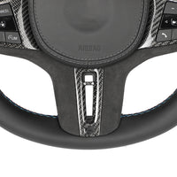 BMW Gxx ALCANTARA/LEATHER FLAT BOTTOM CUSTOM STEERING WHEEL