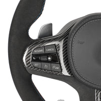 BMW Gxx ALCANTARA/LEATHER FLAT BOTTOM CUSTOM STEERING WHEEL