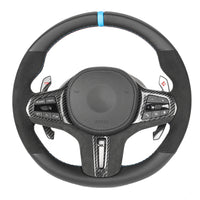 BMW Gxx ALCANTARA/LEATHER FLAT BOTTOM CUSTOM STEERING WHEEL