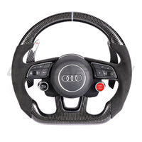 AUDI 2012-2024 CARBON FIBRE / ALCANTARA CUSTOM STEERING WHEEL