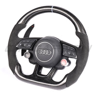 AUDI 2012-2024 CARBON FIBRE / ALCANTARA CUSTOM STEERING WHEEL