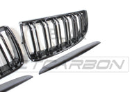 BLAK BY CT GRILLE BMW E90 3 SERIES PRE-LCI DOUBLE SLAT BLACK GRILLES - BLAK BY CT CARBON