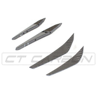 CT CARBON Bonnet Trim BMW M3/M4 (G80 G81 G82 G83) CARBON FIBRE FRONT BUMPER CANARDS