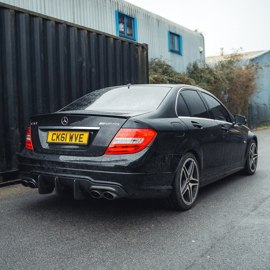 CT CARBON | MERCEDES C-CLASS C63 W204 DTM STYLE DIFFUSER - BIG FIN