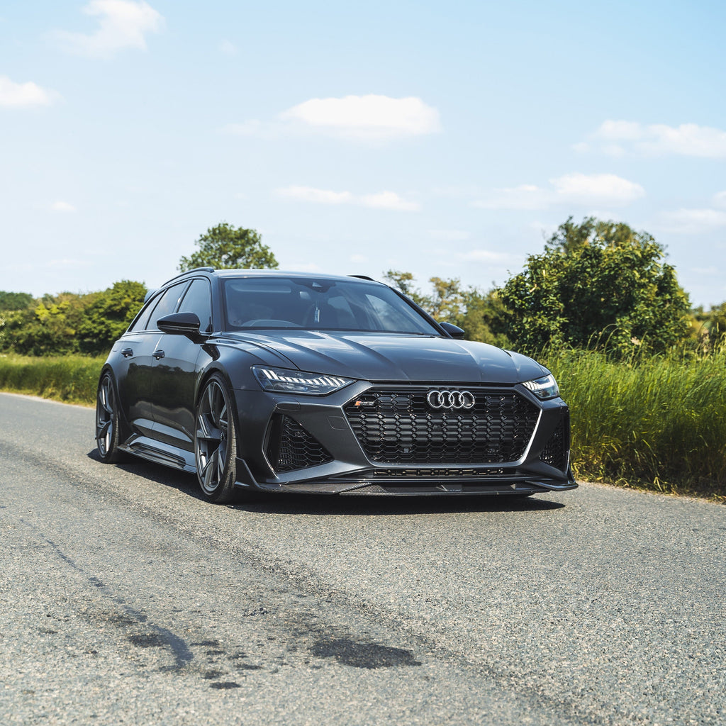 AUDI RS6 C8 AVANT CARBON FIBRE SPLITTER - CT DESIGN