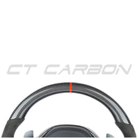 BMW Gxx LCI CARBON FIBRE / ALCANTARA FLAT BOTTOM CUSTOM STEERING WHEEL